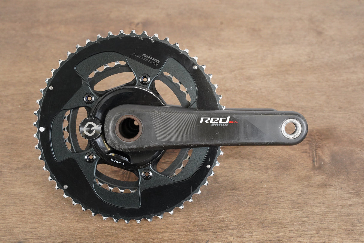 172.5mm 52/36T GXP SRAM Red 22 Quarq DZero Carbon Power Meter Crankset