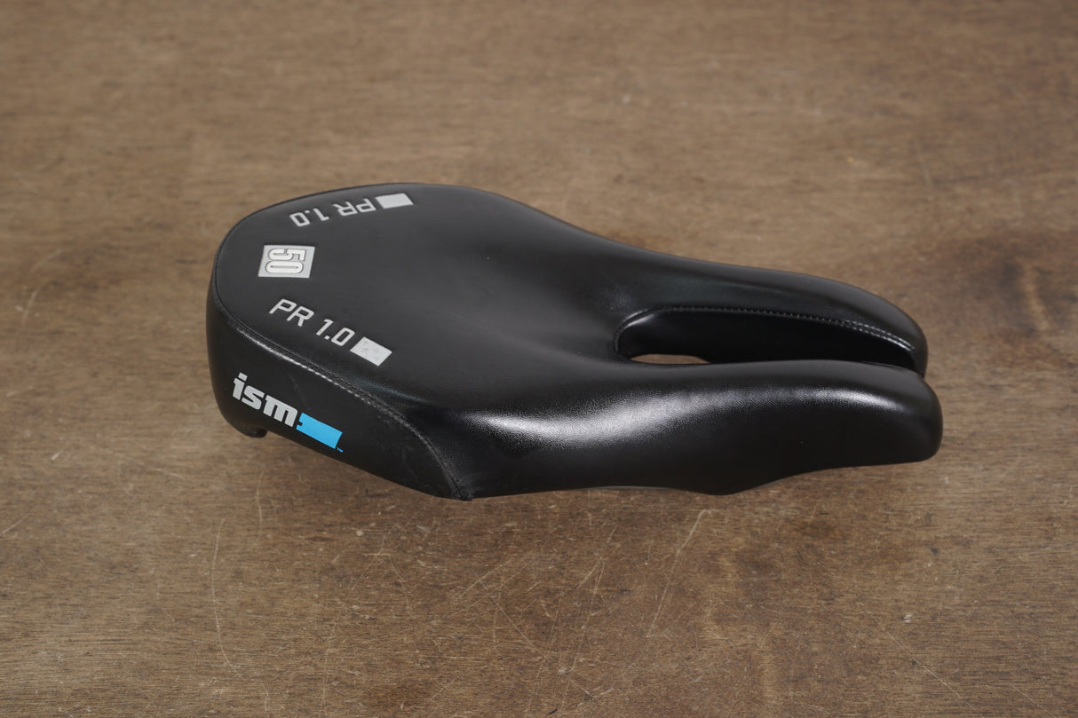 128mm ISM PR 1.0 50 Satin Steel Rail TT Triathlon Road Saddle 331g
