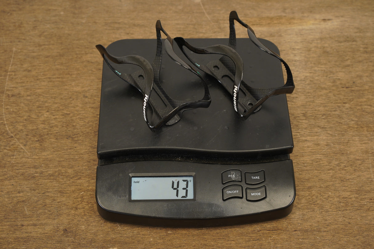 (2) Bianchi Carbon Water Bottle Cages 43g