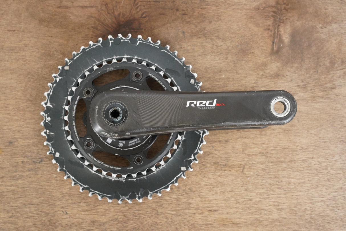 172.5mm 52/36T GXP SRAM Red 22 Quarq DZero Carbon Power Meter Crankset