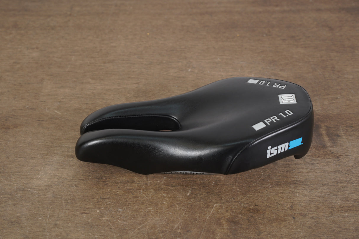 128mm ISM PR 1.0 50 Satin Steel Rail TT Triathlon Road Saddle 331g