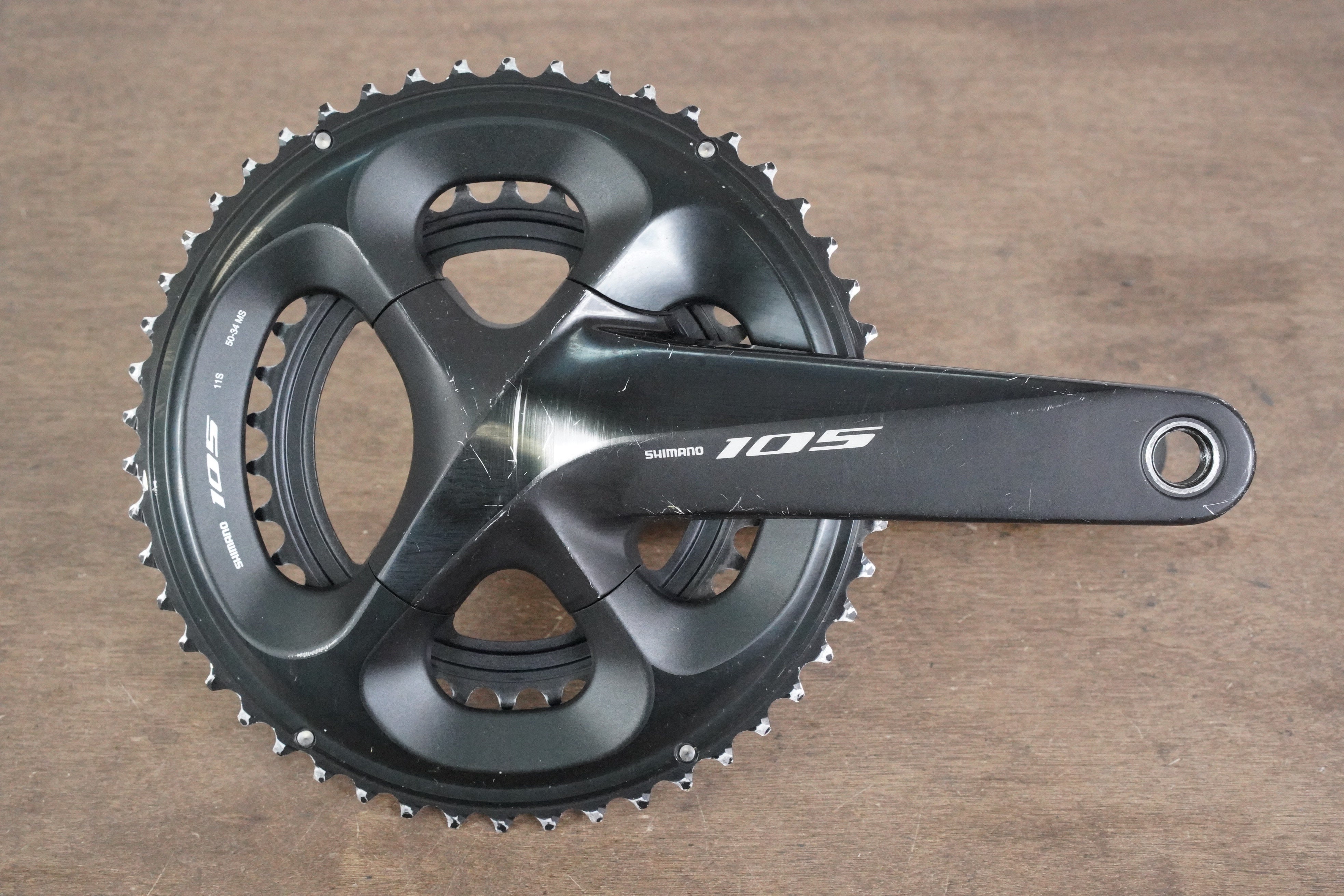 172.5mm 50/34T Shimano 105 FC-R7000 11 Speed Road Crankset
