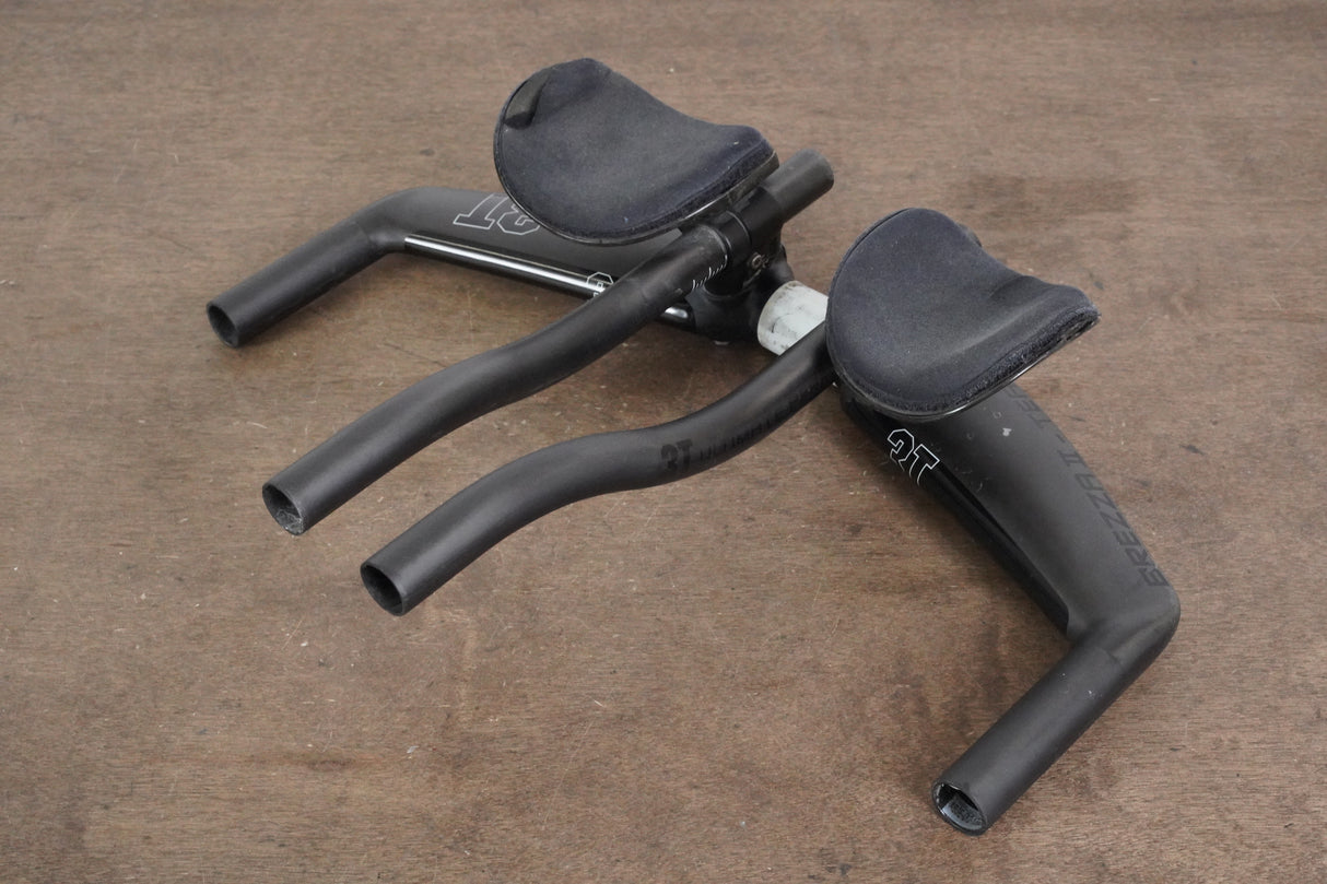 40cm 3T Brezza II Team Carbon Base Bar + Carbon 3T Extensions TT Triathlon Handlebar