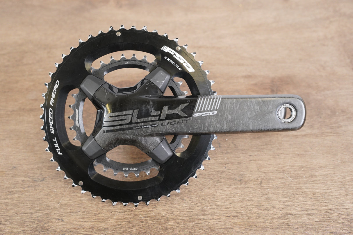 172.5mm 50/34T BB30 FSA SL-K Light Carbon Road Crankset SLK