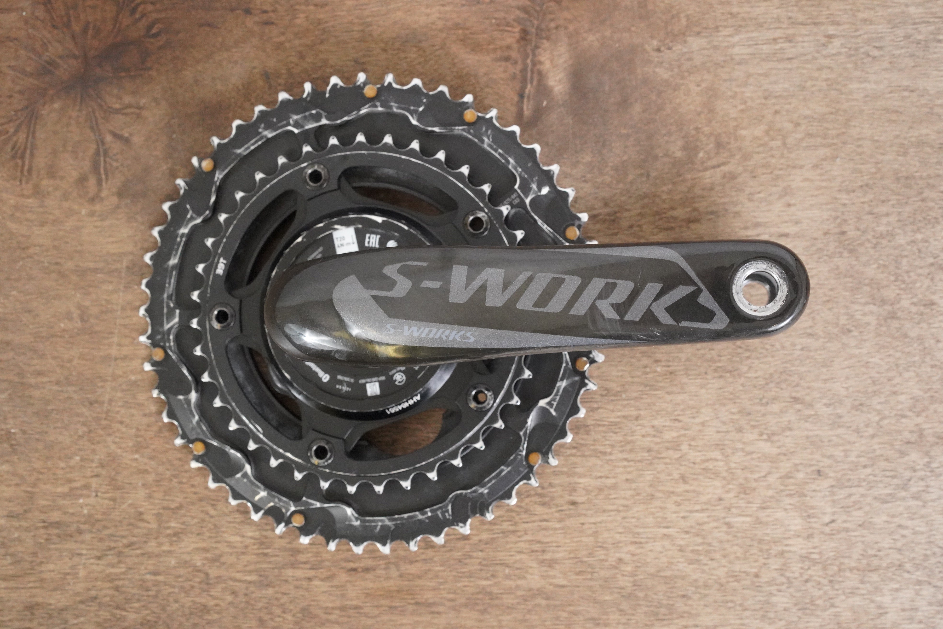 172.5mm 53/39T Specialized S-WORKS Quarq DZero Power Meter Carbon Crankset