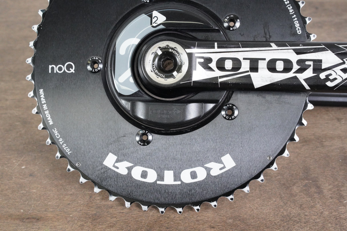 172.5mm 52/36T BB30 Rotor 3DF Power2Max Power Meter Crankset