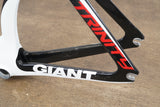 M (Medium) Giant Trinity Carbon Rim Brake TT Triathlon Frameset + Cockpit
