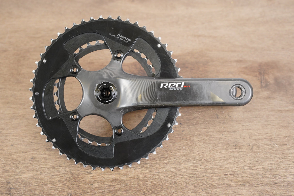 175mm 52/36T BB30 SRAM Red 22 Carbon Crankset