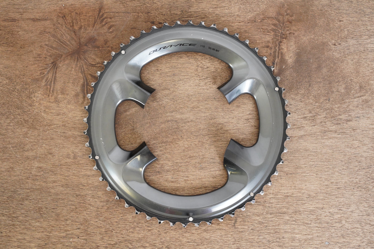 52T Shimano Dura-Ace FC-R9100 11 Speed Mid-Compact Chainring