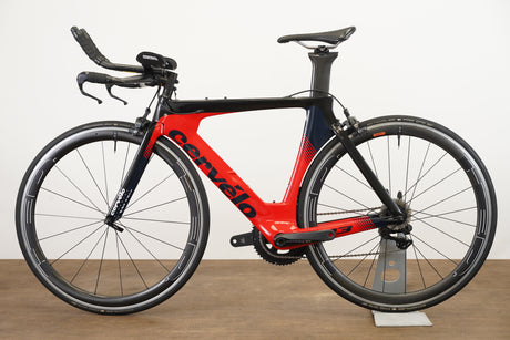 2019 48cm Cervelo P3 Ultegra R8050 Di2 HED Carbon TT Triathlon Rim Brake Bike