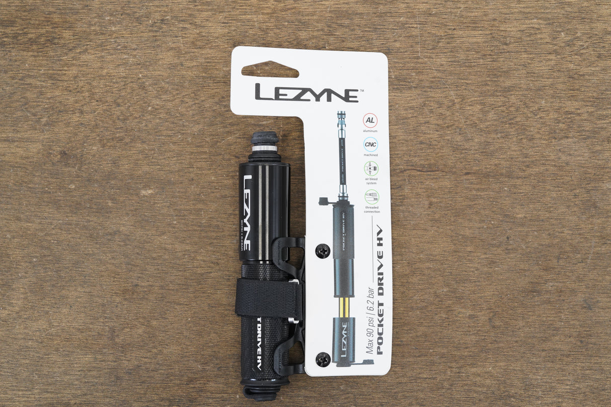 NEW Lezyne Pocket Drive High Volume Pump Road Gravel CX Bike + Mount