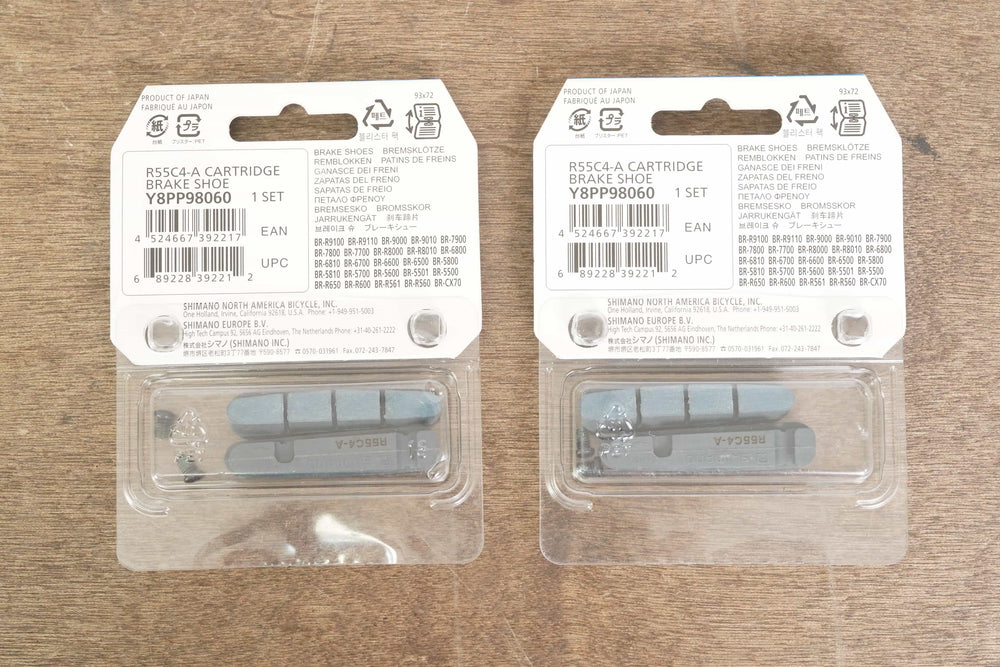 (2) NEW Shimano R55C4-A Carbon Brake Pads Dura-Ace Ultegra 105 Road Bi ...