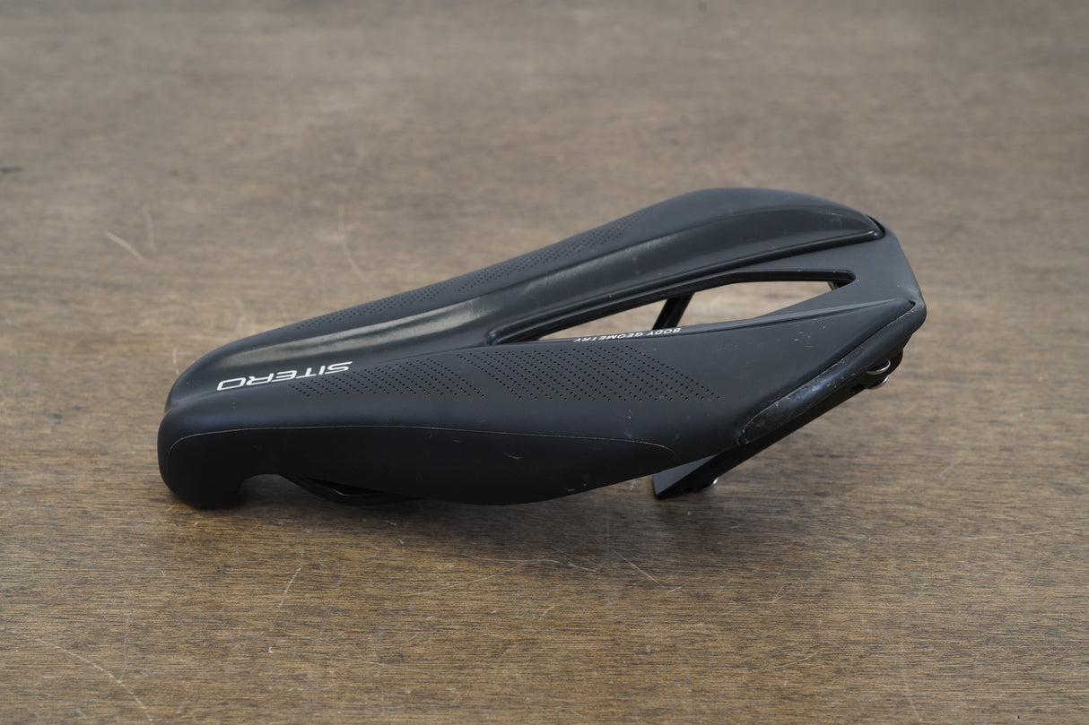 145mm Specialized Sitero Comp Cr-Mo TT Triathlon Saddle + Bottle Cage Mount 317g