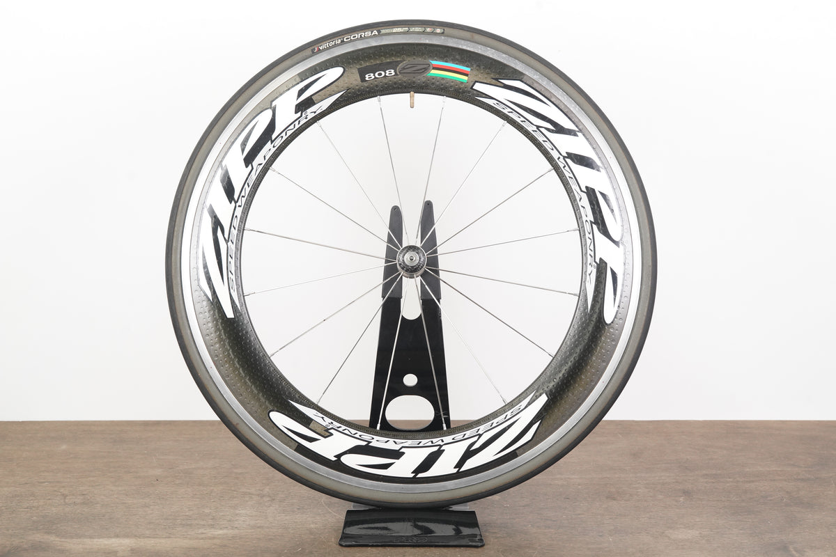 FRONT Zipp 808 Clincher Carbon Rim Brake Wheel
