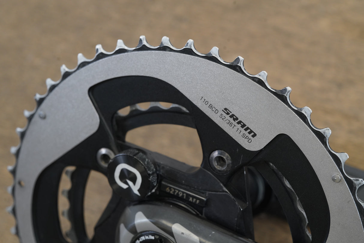 172.5mm 52/36T BB30 SRAM Red Quarq DZero Power Meter Crankset 756g