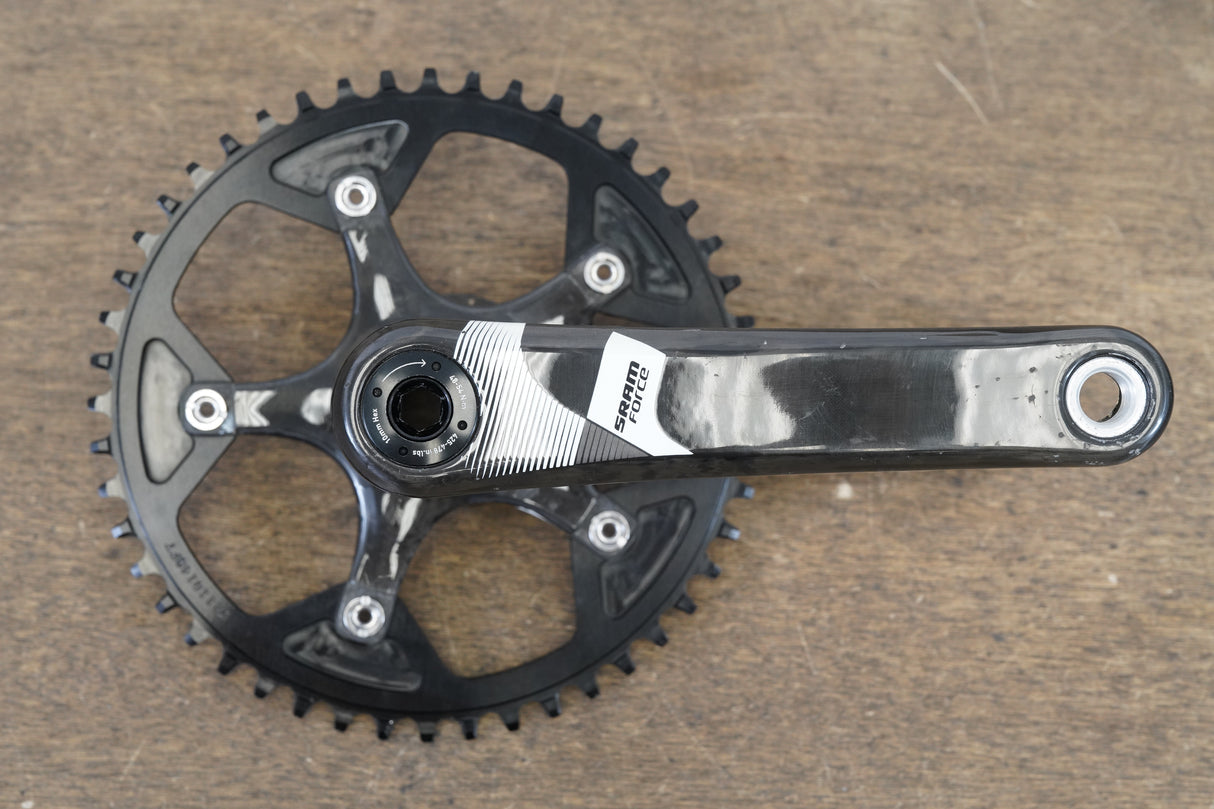 172.5mm 48T BB30 SRAM Force 1x10 Speed Carbon Road Crankset 606g