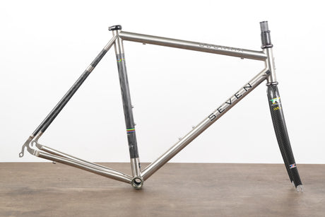 56cm Seven Cycles Odonata Titanium Carbon Rim Brake Road Frameset