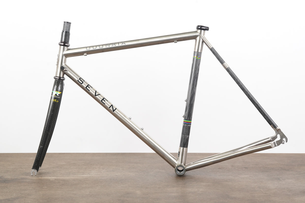 56cm Seven Cycles Odonata Titanium Carbon Rim Brake Road Frameset