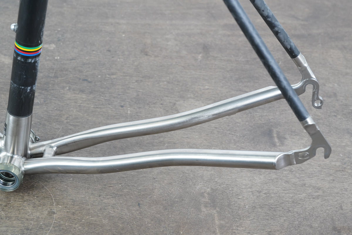 56cm Seven Cycles Odonata Titanium Carbon Rim Brake Road Frameset