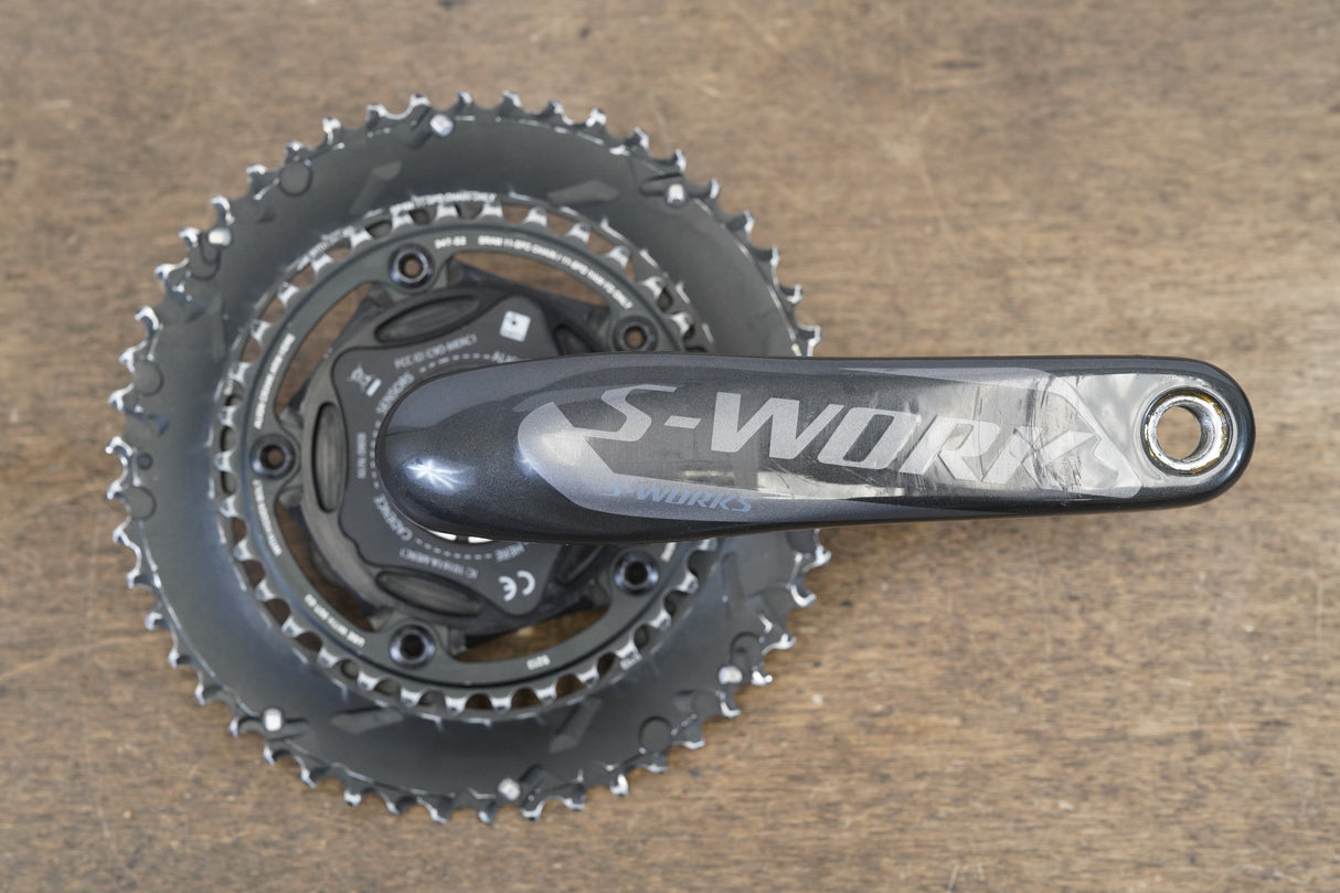 172.5mm 50/34T BB30 Quarq DZero Power Meter Road Crankset 646g