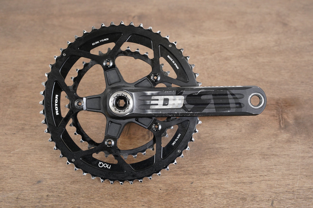 170mm 52/36T Rotor 3D+ noQ Road Crankset