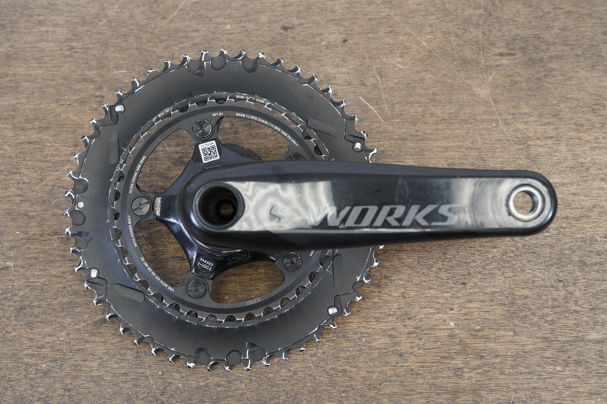 172.5mm 52/36T BB30 Specialized Fact Carbon Road Crankset 611g
