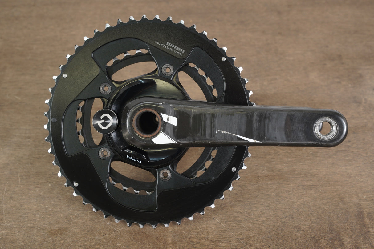 170mm 52/36T GXP Quarq DZero Power Meter Road Crankset