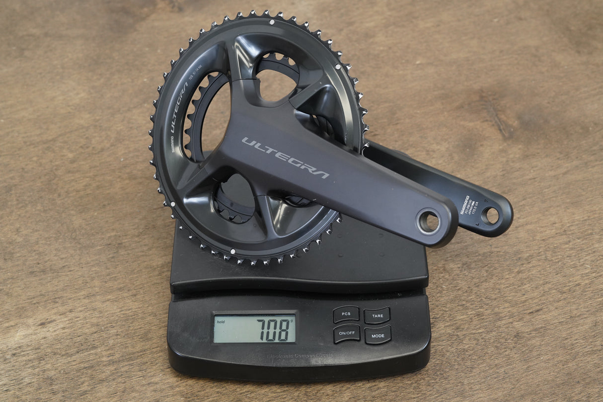 172.5mm 50/34T Shimano Ultegra FC-R8100 12 Speed Crankset 8100 708g