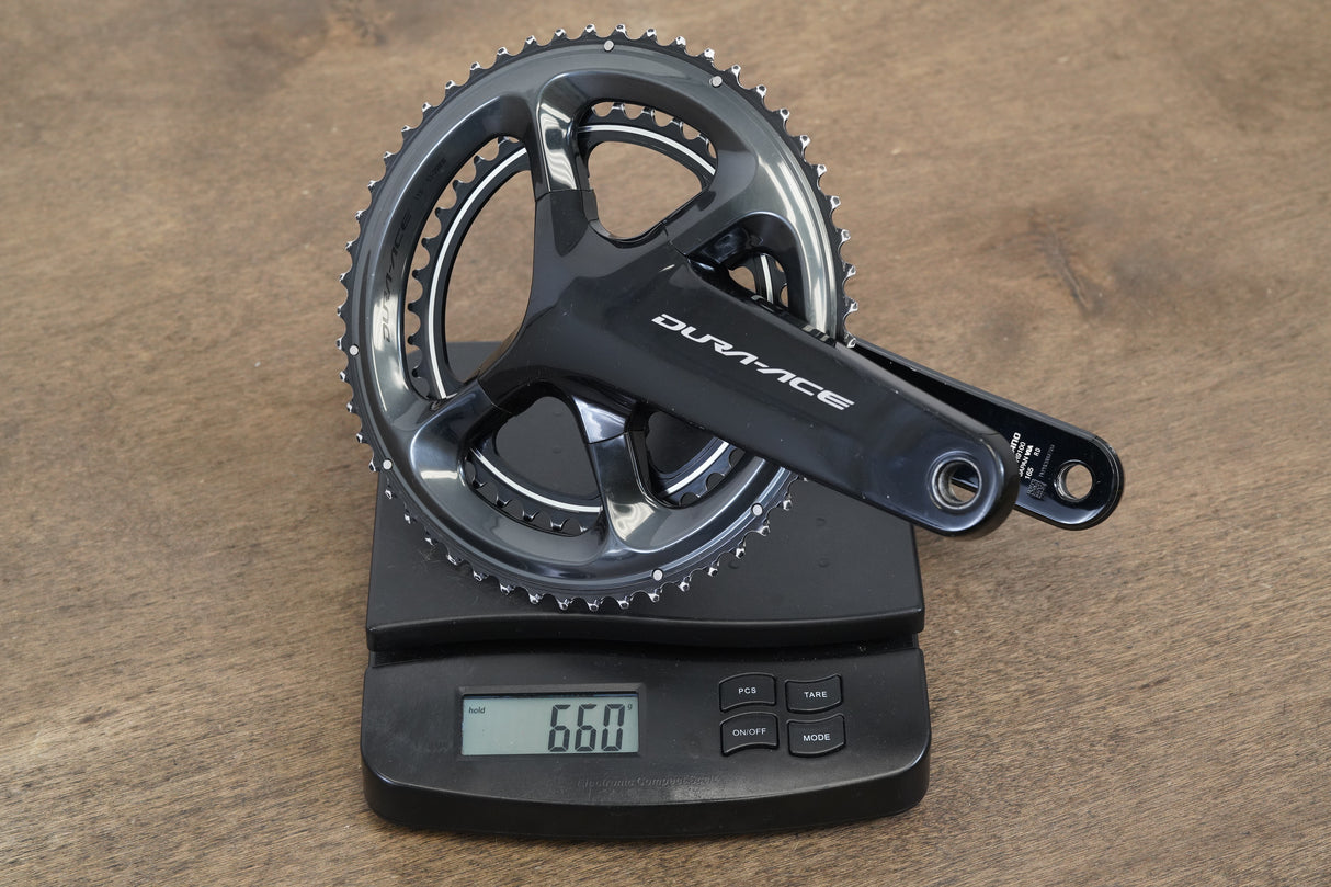 165mm 53/39T Shimano Dura Ace FC-R9100 11 Speed Crankset 9100 660g