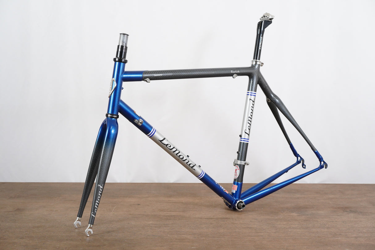 56cm LeMond Zurich Carbon Steel Rim Brake Road Frameset