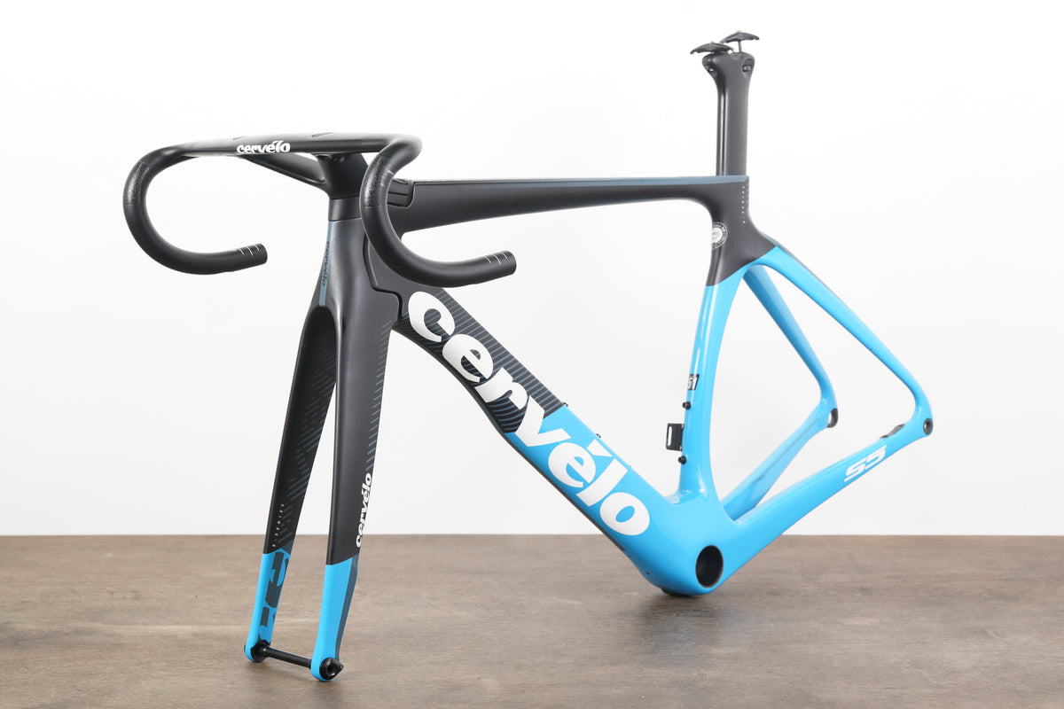 2019 51cm Cervelo S5 UDH Carbon Aero Disc Brake Road Frameset + Cockpit