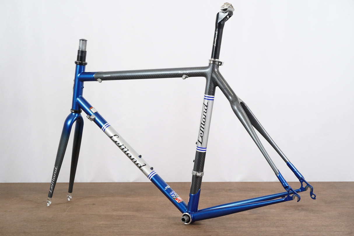 56cm LeMond Zurich Carbon Steel Rim Brake Road Frameset