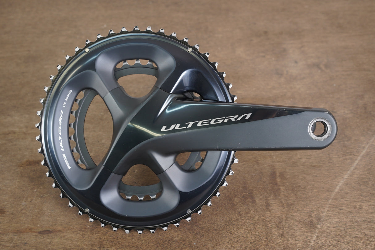 172.5mm 50/34T Shimano Ultegra FC-R8000 11 Speed Crankset 8000