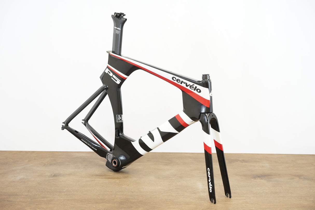 56cm Cervelo P5 TT Triathlon Carbon Rim Brake Frameset