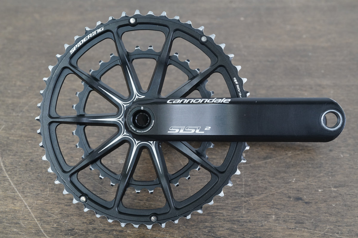 170mm 50/34T BB30 Cannondale SiSL2 Spidering Hollowgram Road Crankset 505g