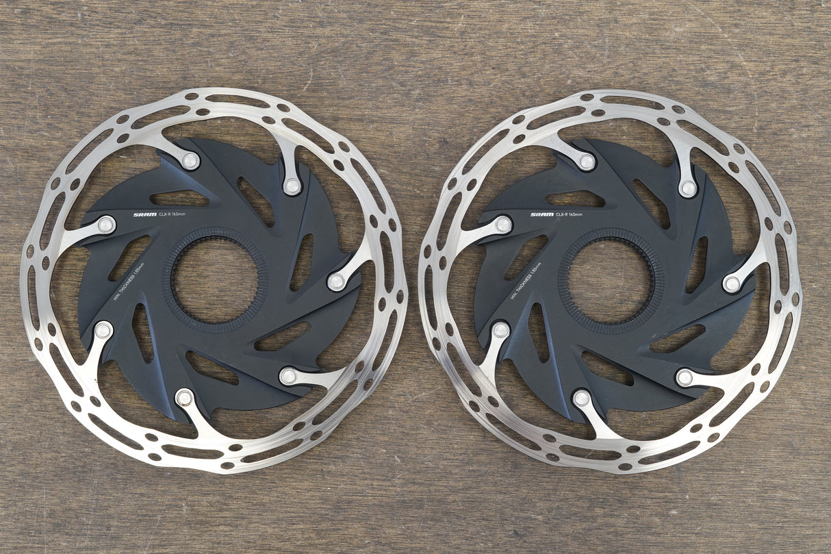 (2) 160mm SRAM CenterLine CLX-R Center Lock Disc Brake Rotor