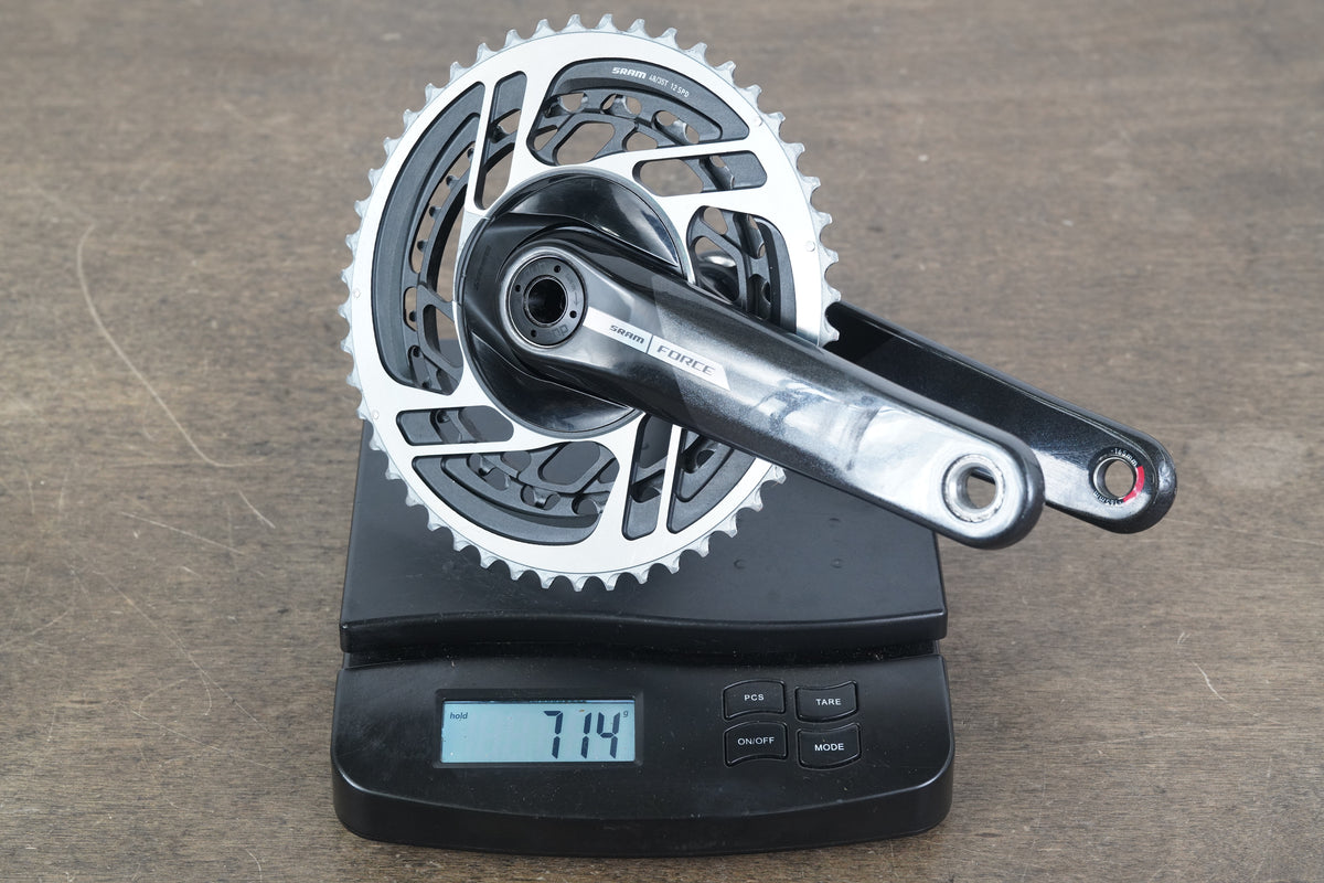 165mm 48/35T DUB SRAM Force AXS D2 12 Speed Road Crankset 714g
