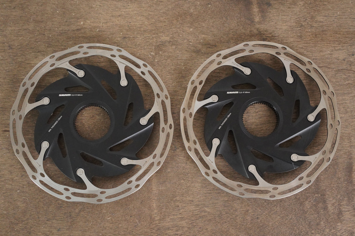 (2) 160mm SRAM CenterLine CLX-R Center Lock Disc Brake Rotors