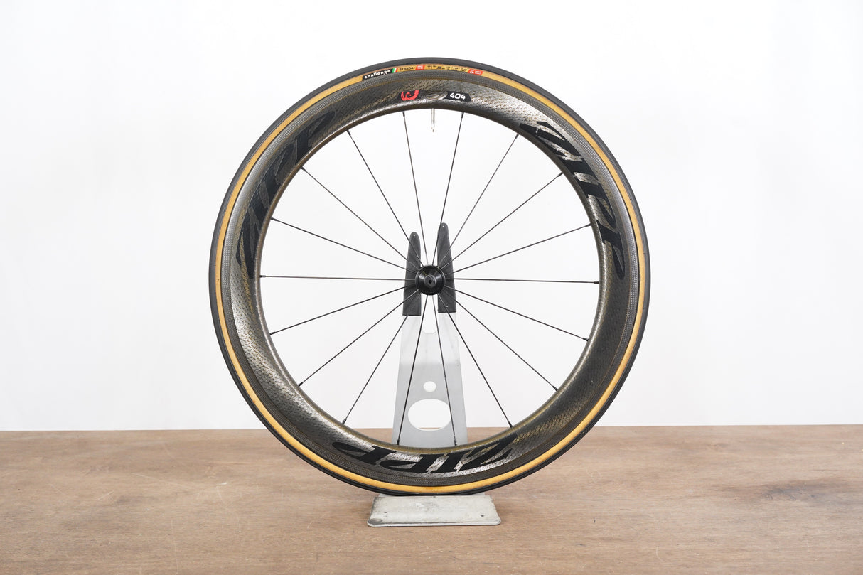 FRONT Zipp 404 Firecrest 77/177 Clincher Carbon Rim Brake Wheel