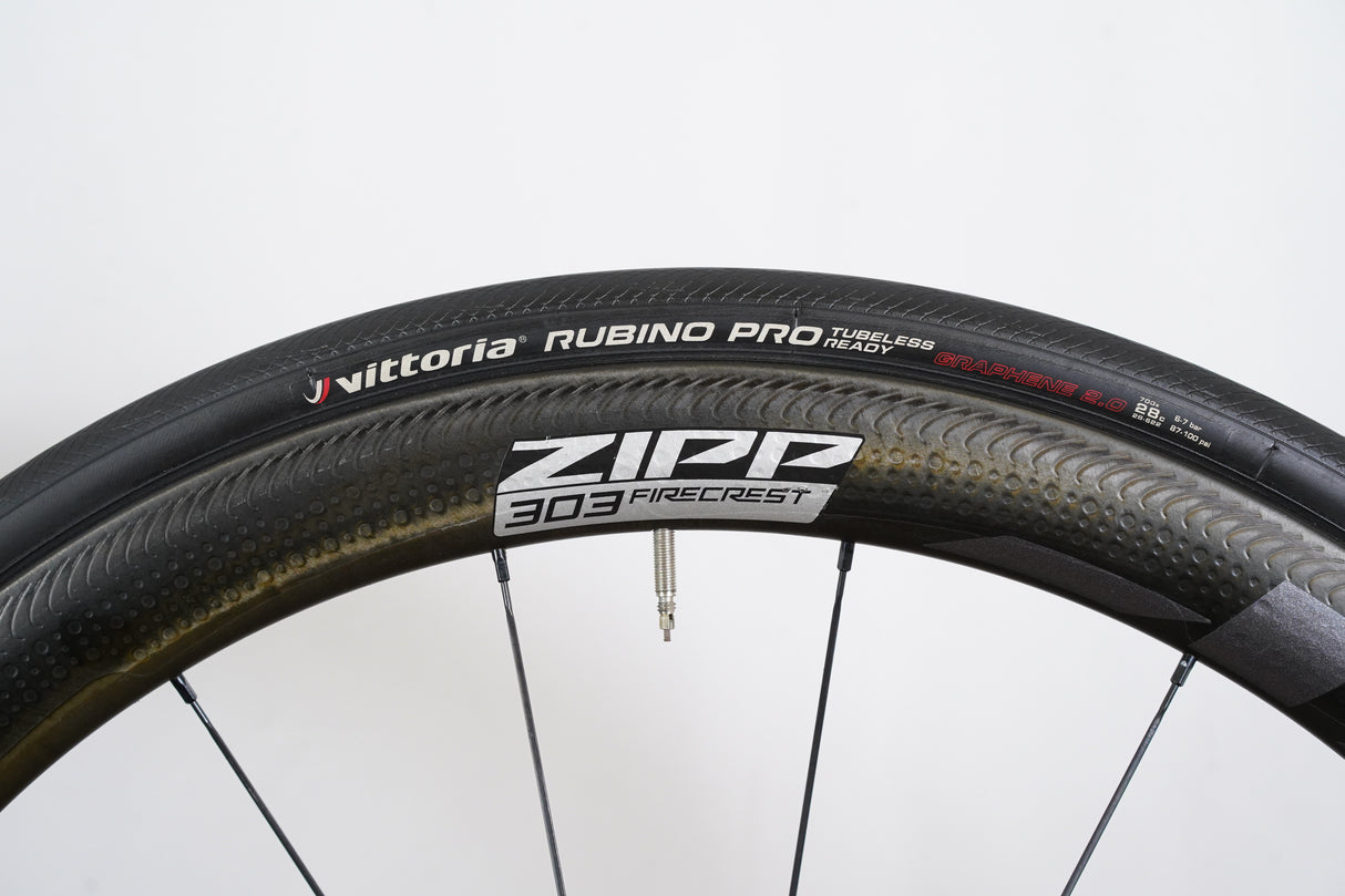 Zipp 303 Firecrest ZR1 Carbon Clincher Rim Brake Wheelset Shimano/SRAM 11 Speed