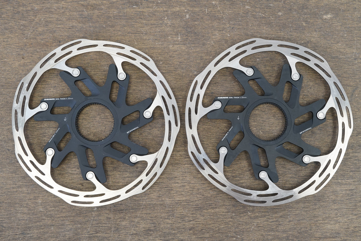(2) 160mm SRAM PaceLine X RT-PLN-X-A1 Center Lock Disc Brake Rotors *Latest Model*