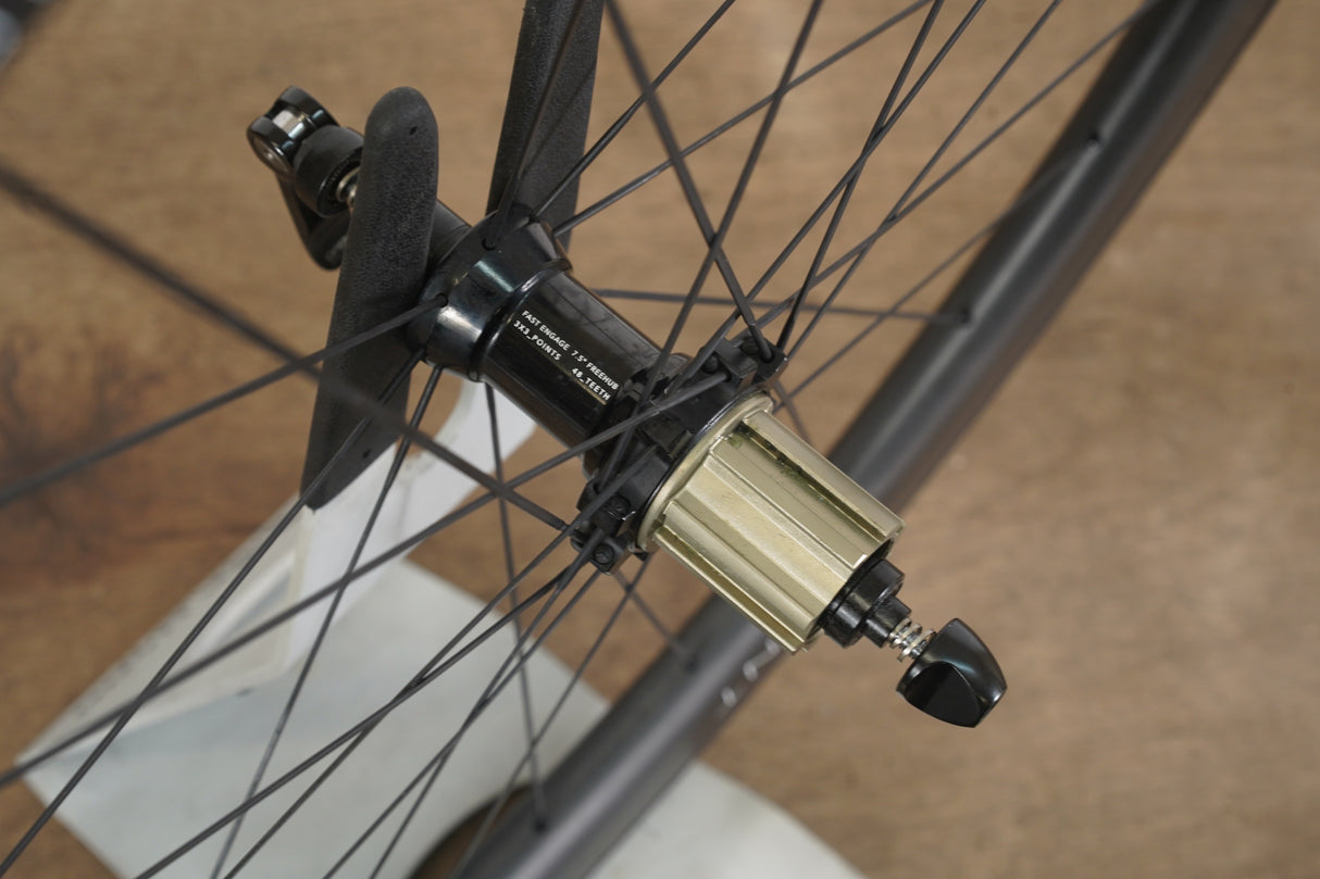 Hunt 50 Carbon Tubeless Clincher Rim Brake Wheelset Campagnolo 11 Speed