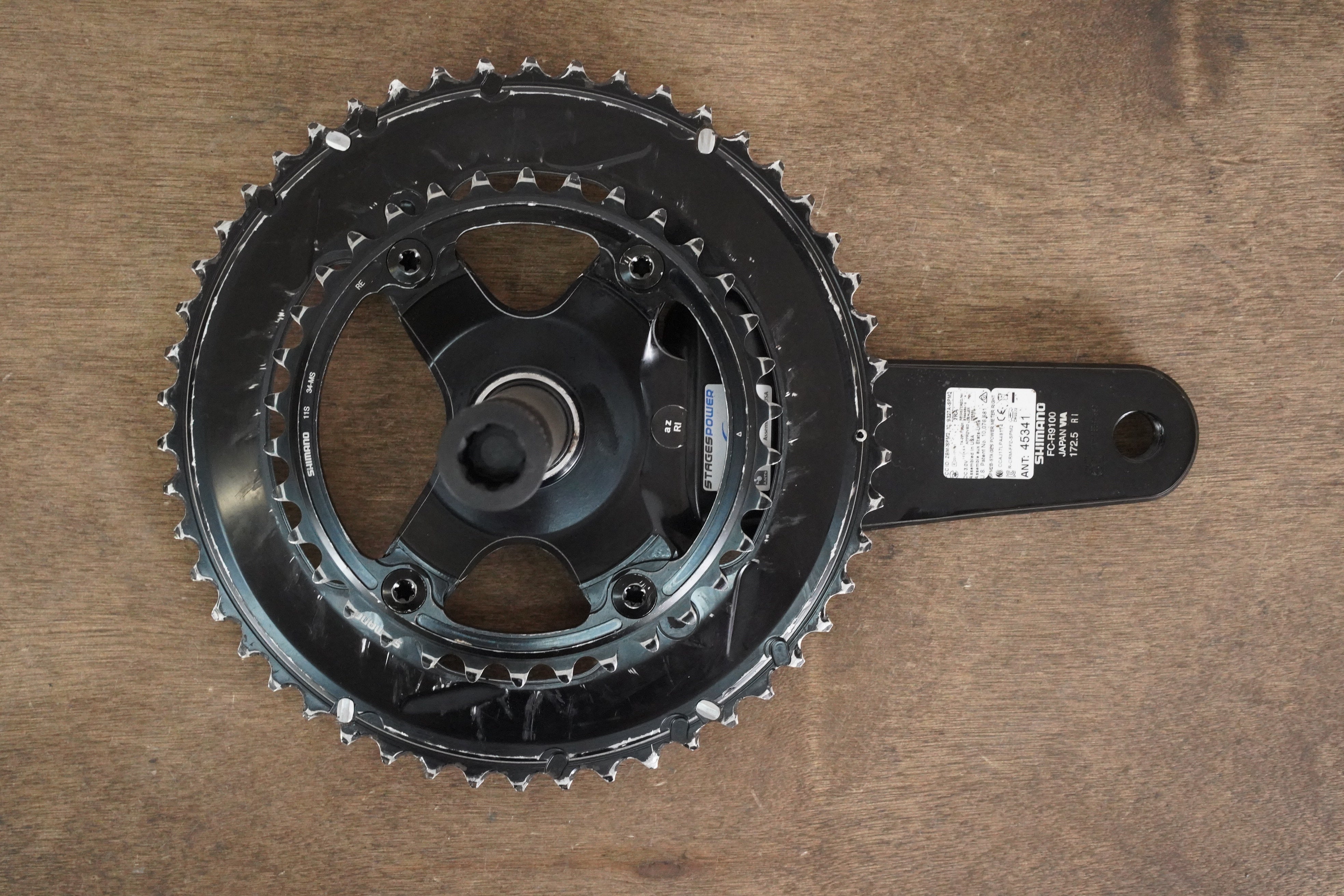 DS 172.5mm 50/34T Dura-Ace FC-R9100 Stages Power Meter Crank DS 172.5mm 50/34T Dura-Ace FC-R9100 Stages Power Meter Crank