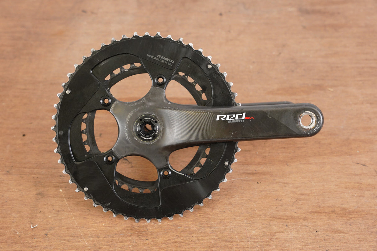 172.5mm 52/36T BB30 SRAM Red 22 11 Speed Carbon Road Crankset