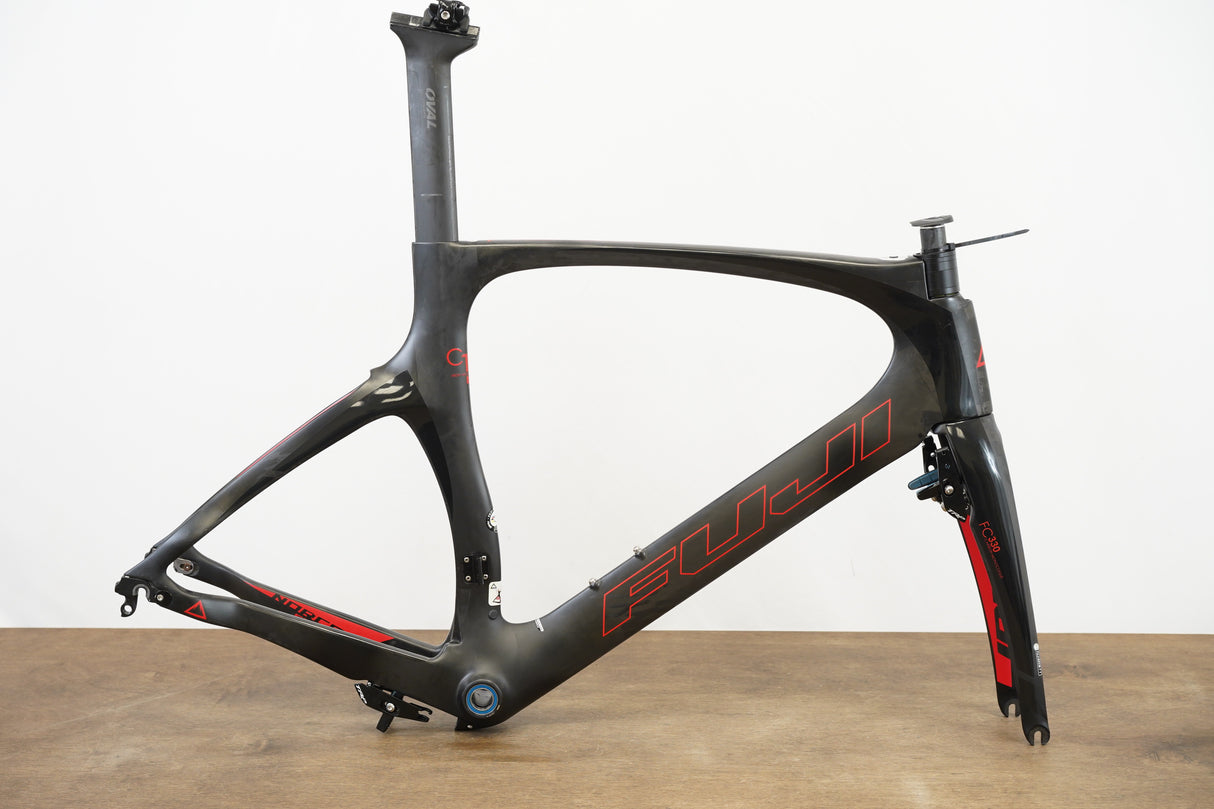 L (Large) Fuji Norcom Straight 1.1 Carbon Fiber TT Triathalon Frameset