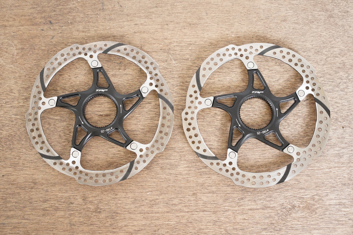 (2) 160mm TRP Centerlock-25 Center Lock Disc Brake Rotors Road Gravel CX MTB