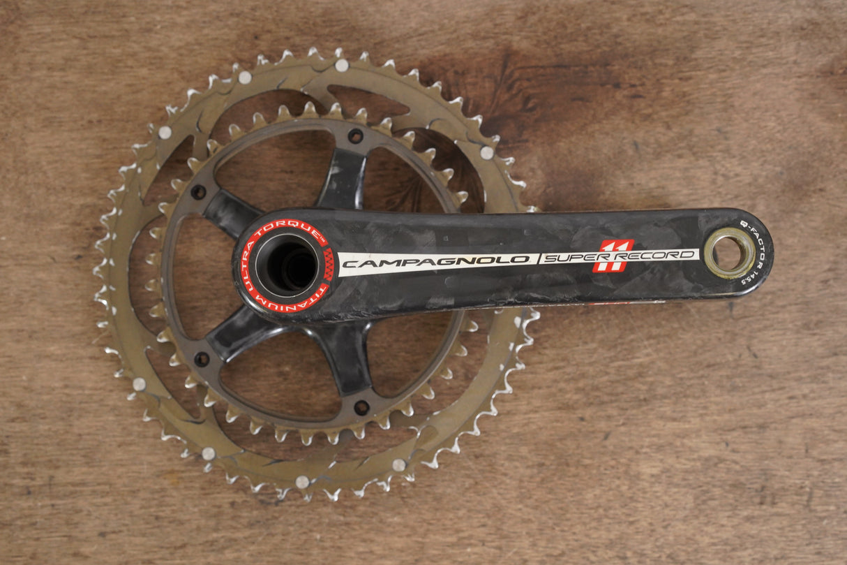 175mm 53/39T Campagnolo Super Record 11 Speed Carbon Titanium Crankset