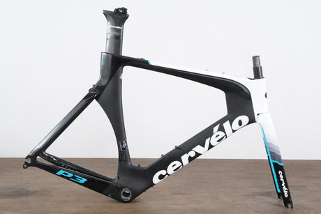 56cm Cervelo P3 Carbon Aero Rim Brake TT Triathlon Frameset