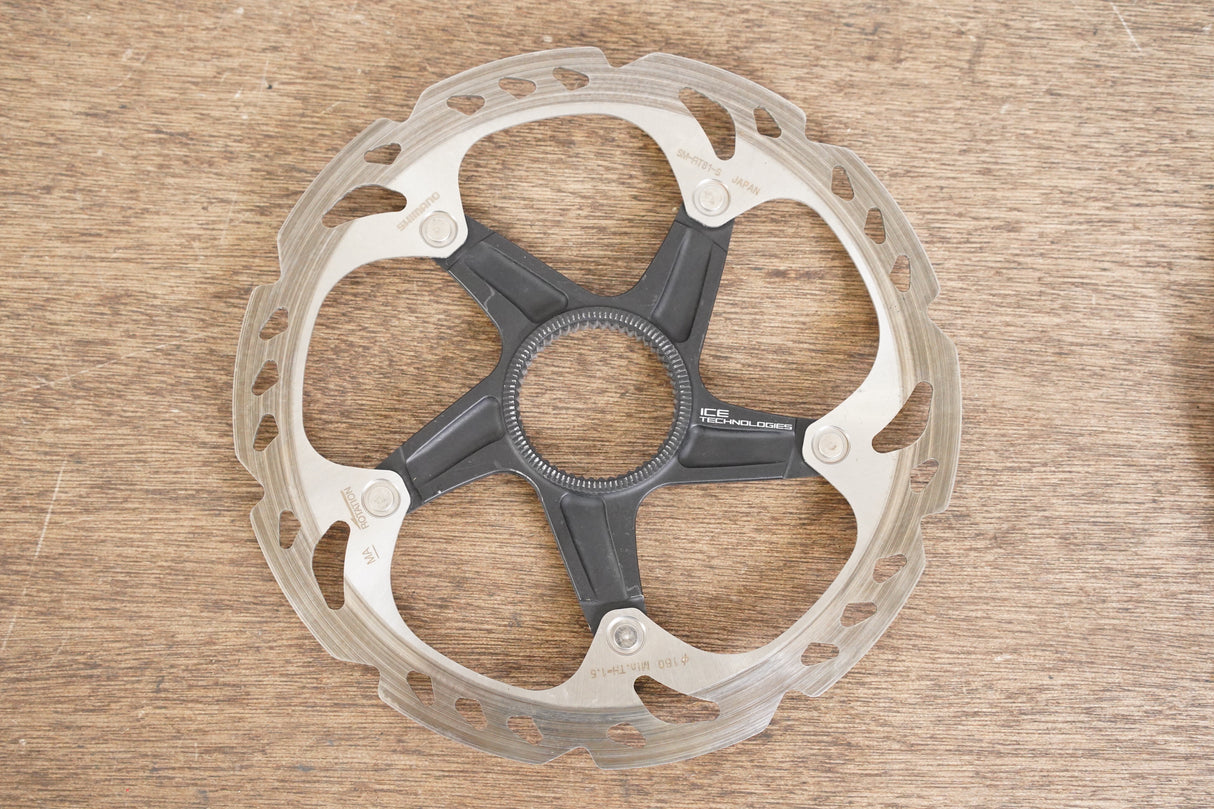 (2) 160mm Shimano XT SM-RT81 Center Lock Disc Brake Rotors