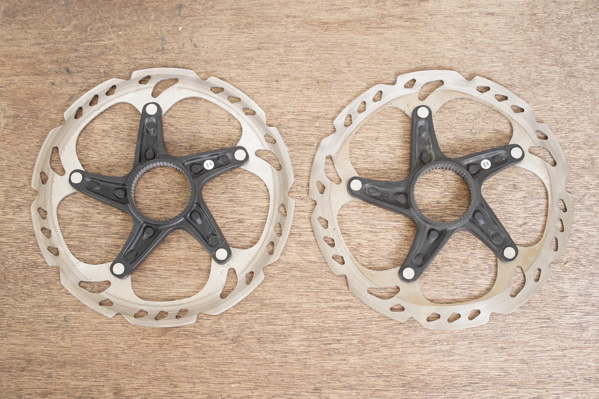 (2) 160mm Shimano XT SM-RT81 Center Lock Disc Brake Rotors